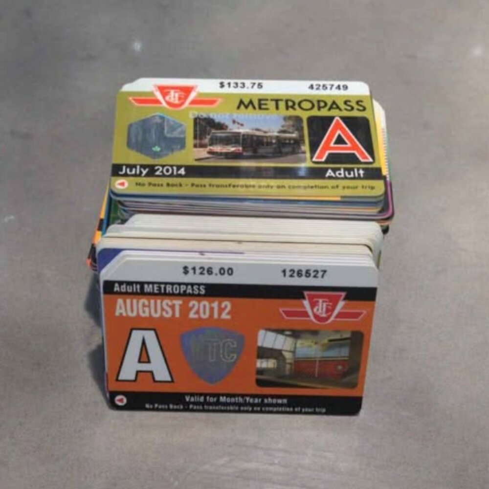 Collectible TTC Metropasses 2007-2015 (82 total)